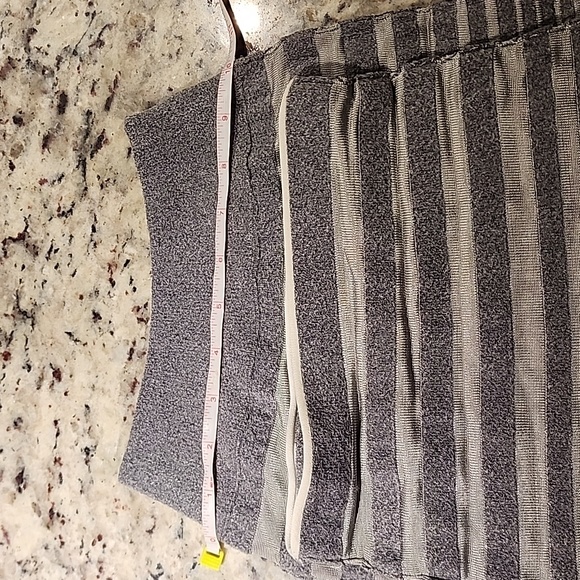 Alexander Wang Bodycon Skirt Engineered Stripe Grey XS - Picture 7 of 9